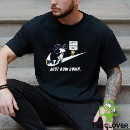 Snoopy NBA Just Bow Down Utah Jazz shirt
