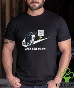 Snoopy NBA Just Bow Down Utah Jazz shirt