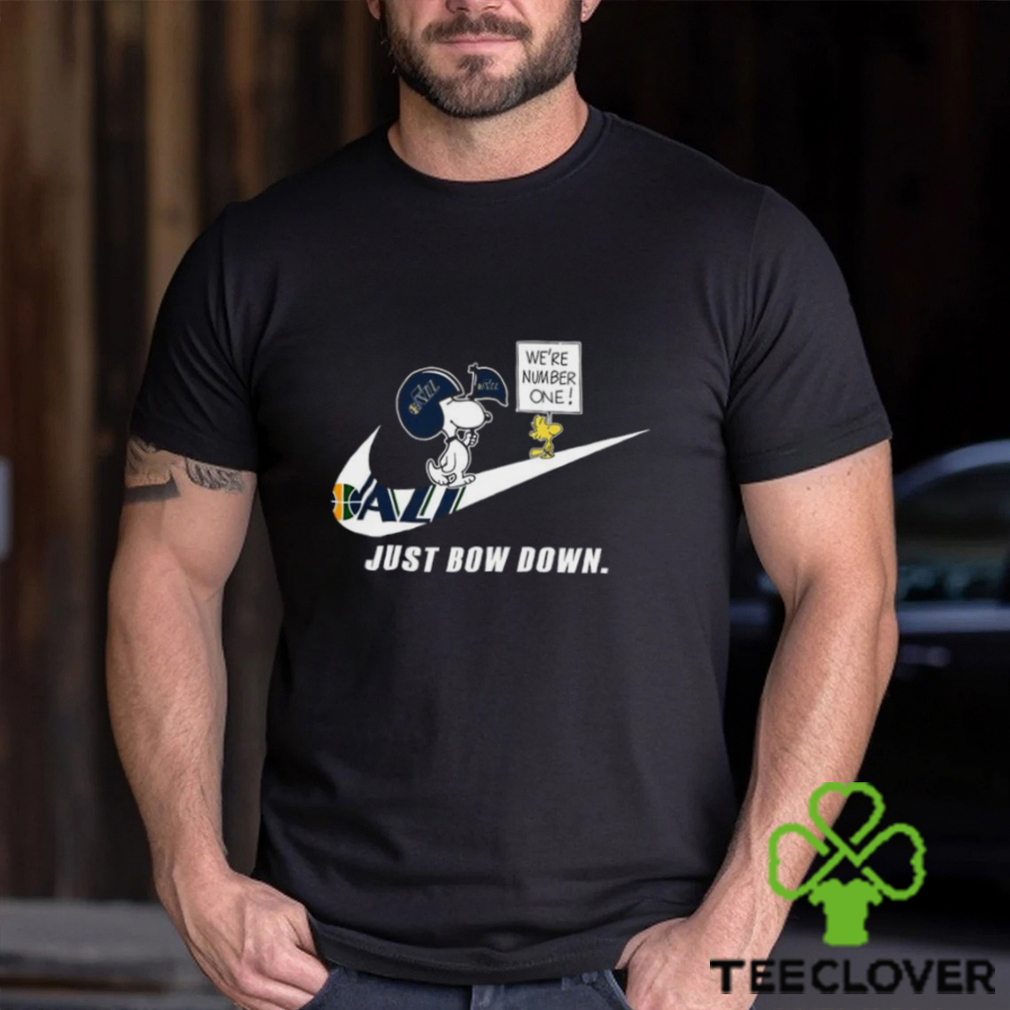 Snoopy NBA Just Bow Down Utah Jazz shirt Snoopy NBA Just Bow Down Utah Jazz shirt