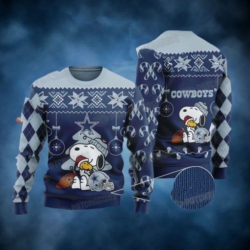 Snoopy NFL Dallas Football Ugly Christmas Sweater Cowboys Christmas Gifts