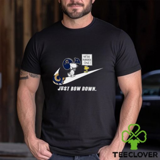 Snoopy NFL Just Bow Down Los Angeles Rams hoodie, sweater, longsleeve, shirt v-neck, t-shirt