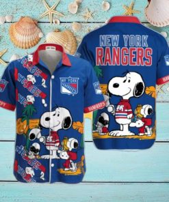 Snoopy NY Rangers Funny Hawaiian Shirt Summer Beach