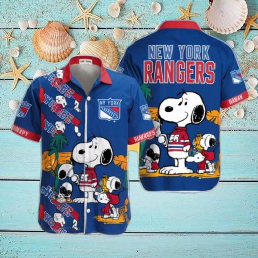 Snoopy NY Rangers Funny Hawaiian Shirt Summer Beach