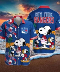 Snoopy NY Rangers Funny Hawaiian Shirt Summer Beach