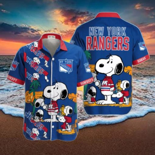 Snoopy NY Rangers Funny Hawaiian Shirt Summer Beach