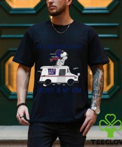 Snoopy New York Giants on a dark desert highway trophy in my arm hoodie, sweater, longsleeve, shirt v-neck, t-shirt