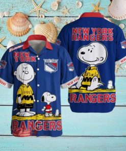 Snoopy New York Rangers Hockey Aloha Hawaiian Shirt