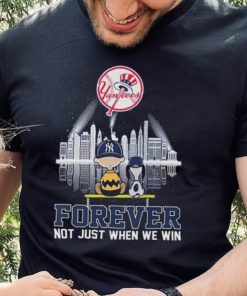 Snoopy New York Yankees Baseball Team Skyline Forever Shirt