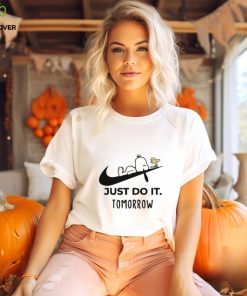 Snoopy Nike Just Do It Later Nike T Shirt