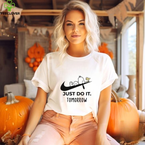 Snoopy Nike Just Do It Later Nike T Shirt