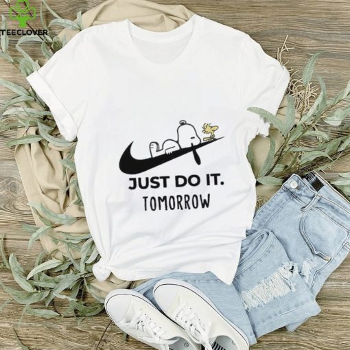 Snoopy Nike Just Do It Later Nike T Shirt