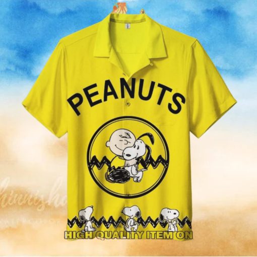 Snoopy Peanuts Charlie Brown Button Down Hawaiian Shirt