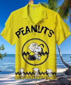 Snoopy Peanuts Charlie Brown Button Down Hawaiian Shirt
