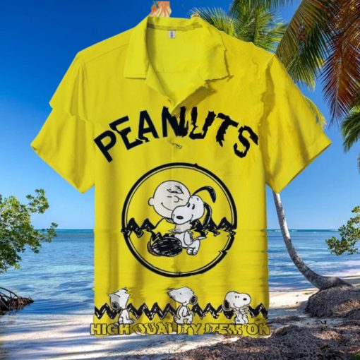 Snoopy Peanuts Charlie Brown Button Down Hawaiian Shirt