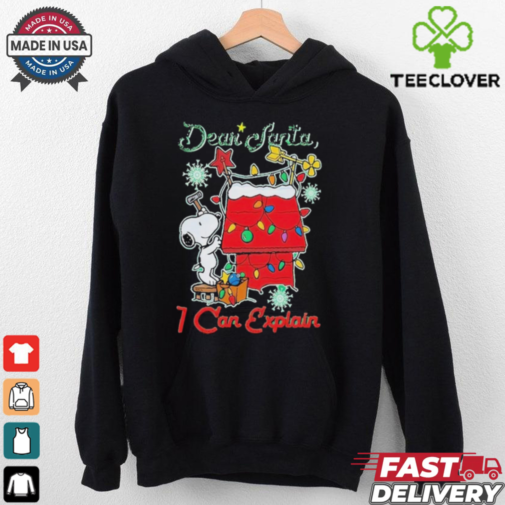 Snoopy Peanuts Dear Santa I Can Explain Merry Christmas T Shirt Snoopy Peanuts Dear Santa I Can Explain Merry Christmas T Shirt