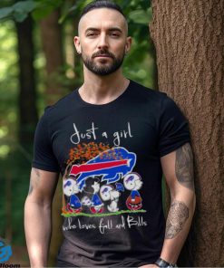 Snoopy Peanuts Just A Girl Who Loves Fall And Buffalo Bills Shirt 1 Snoopy Peanuts Just A Girl Who Loves Fall And Buffalo Bills Shirt