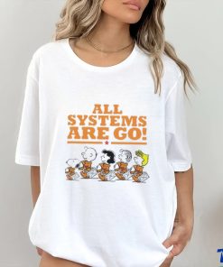 Snoopy Peanuts NASA all systems are go shirt