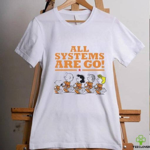 Snoopy Peanuts NASA all systems are go shirt