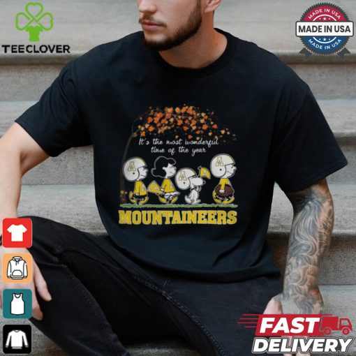 Snoopy Peanuts X Appalachian State Mountaineers Fall It’S The Most Beautiful Time Of The Year Shirt