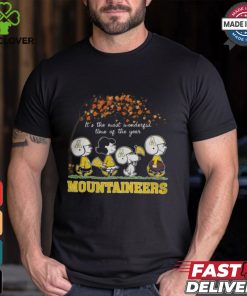 Snoopy Peanuts X Appalachian State Mountaineers Fall It'S The Most Beautiful Time Of The Year Shirt