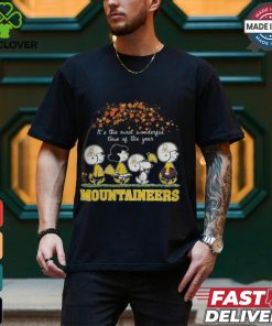 Snoopy Peanuts X Appalachian State Mountaineers Fall It'S The Most Beautiful Time Of The Year Shirt