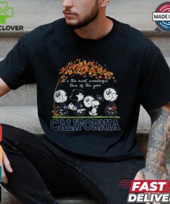 Snoopy Peanuts X California Golden Bears Fall It'S The Most Beautiful Time Of The Year Shirt