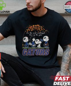 Snoopy Peanuts X Florida Gators Fall It'S The Most Beautiful Time Of The Year Shirt