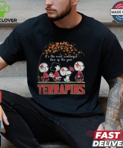 Snoopy Peanuts X Maryland Terrapins Fall It'S The Most Beautiful Time Of The Year Shirt