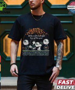 Snoopy Peanuts X Michigan State Spartans Fall It'S The Most Beautiful Time Of The Year Shirt