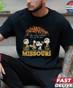 Snoopy Peanuts X Missouri Tigers Fall It'S The Most Beautiful Time Of The Year shirt