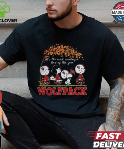 Snoopy Peanuts X NC State Wolfpack Fall It'S The Most Beautiful Time Of The Year Shirt