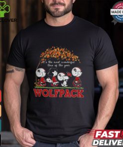 Snoopy Peanuts X NC State Wolfpack Fall It'S The Most Beautiful Time Of The Year Shirt