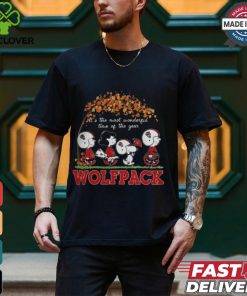 Snoopy Peanuts X NC State Wolfpack Fall It'S The Most Beautiful Time Of The Year Shirt