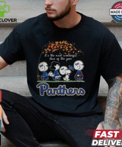 Snoopy Peanuts X Pitt Panthers Fall It'S The Most Beautiful Time Of The Year Shirt