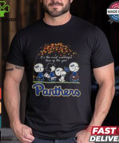 Snoopy Peanuts X Pitt Panthers Fall It'S The Most Beautiful Time Of The Year Shirt