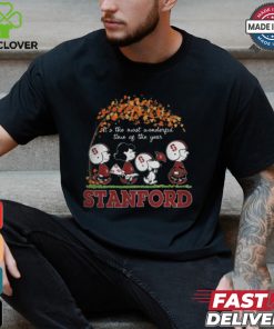 Snoopy Peanuts X Stanford Cardinal Fall It'S The Most Beautiful Time Of The Year Shirt