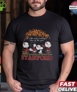 Snoopy Peanuts X Stanford Cardinal Fall It'S The Most Beautiful Time Of The Year Shirt