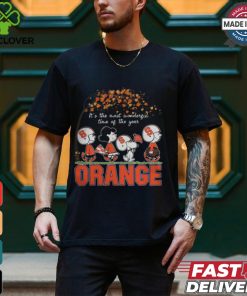 Snoopy Peanuts X Syracuse Orange Fall It'S The Most Beautiful Time Of The Year Shirt