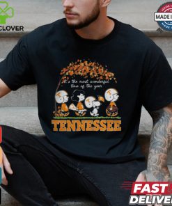 Snoopy Peanuts X Tennessee Volunteers Fall It'S The Most Beautiful Time Of The Year Shirt