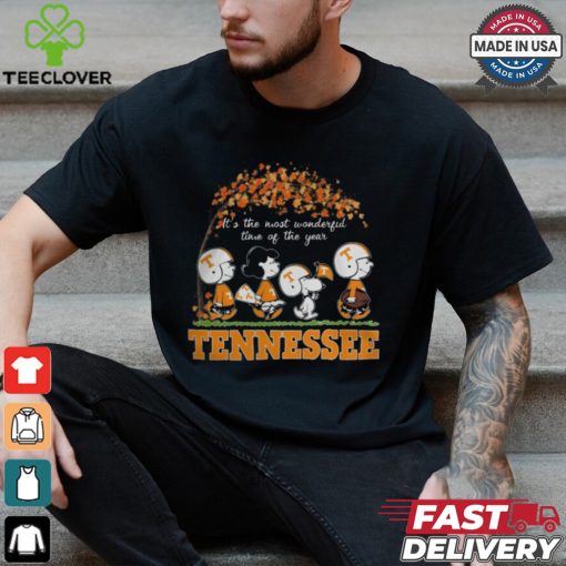 Snoopy Peanuts X Tennessee Volunteers Fall It’S The Most Beautiful Time Of The Year Shirt