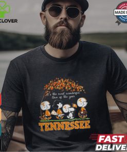 Snoopy Peanuts X Tennessee Volunteers Fall It'S The Most Beautiful Time Of The Year Shirt