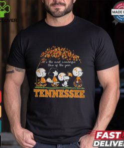 Snoopy Peanuts X Tennessee Volunteers Fall It'S The Most Beautiful Time Of The Year Shirt