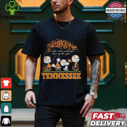 Snoopy Peanuts X Tennessee Volunteers Fall It’S The Most Beautiful Time Of The Year Shirt