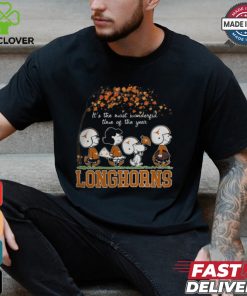 Snoopy Peanuts X Texas Longhorns Fall It'S The Most Beautiful Time Of The Year Shirt