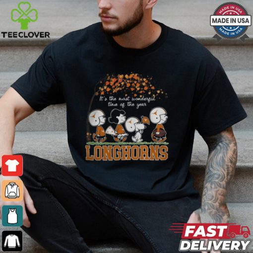 Snoopy Peanuts X Texas Longhorns Fall It’S The Most Beautiful Time Of The Year Shirt