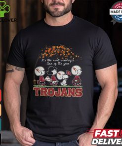 Snoopy Peanuts X USC Trojans Fall It'S The Most Beautiful Time Of The Year Shirt