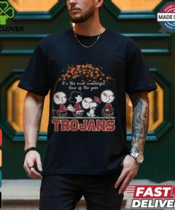 Snoopy Peanuts X USC Trojans Fall It'S The Most Beautiful Time Of The Year Shirt