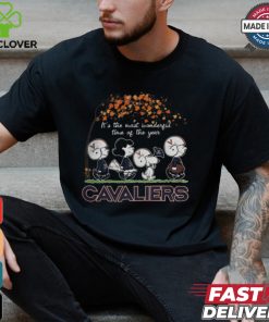 Snoopy Peanuts X Virginia Cavaliers Fall It'S The Most Beautiful Time Of The Year Shirt
