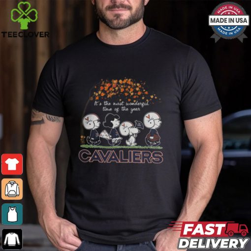 Snoopy Peanuts X Virginia Cavaliers Fall It’S The Most Beautiful Time Of The Year Shirt