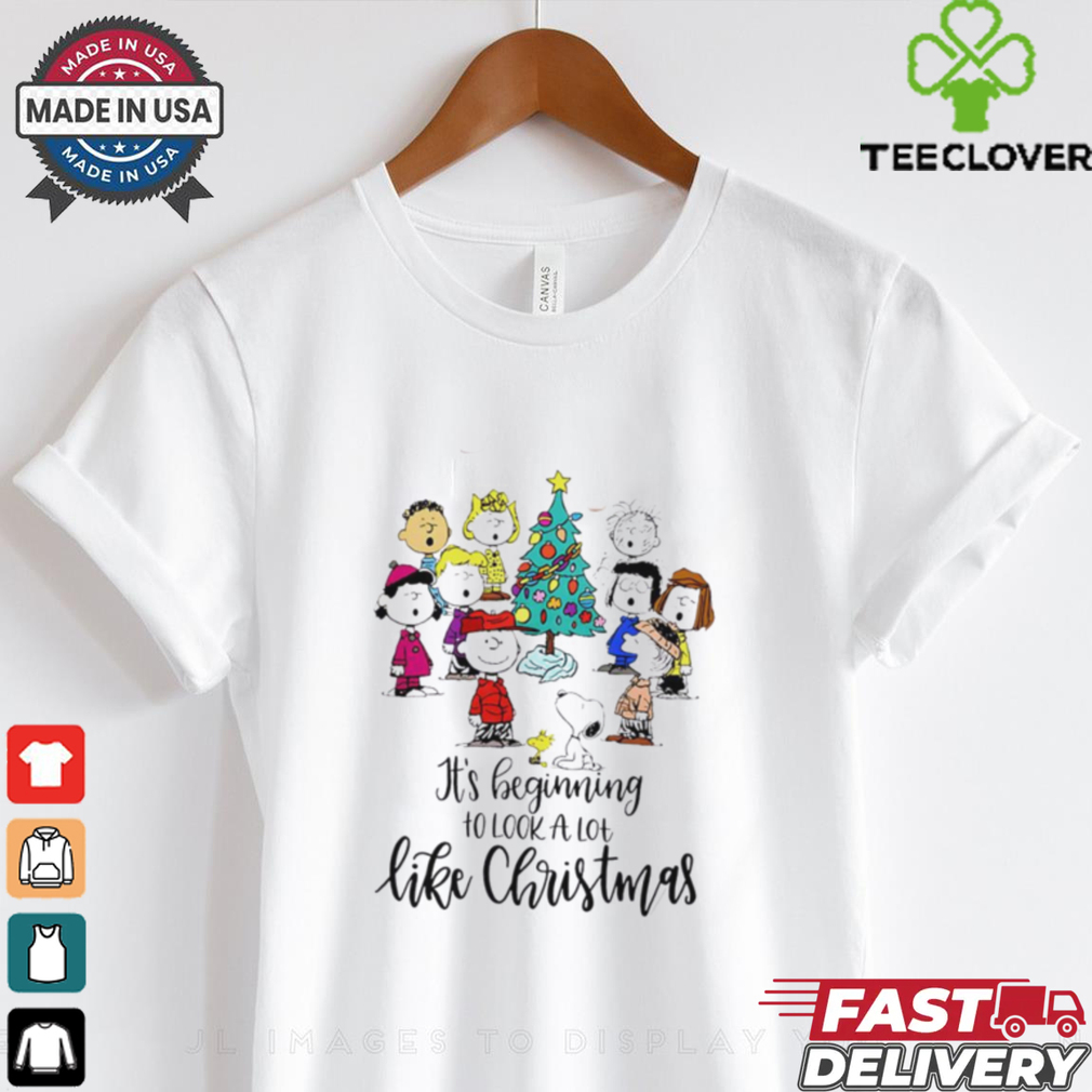 Snoopy Peanuts it’s beginning to look a lot like Christmas shirt Snoopy Peanuts it’s beginning to look a lot like Christmas shirt